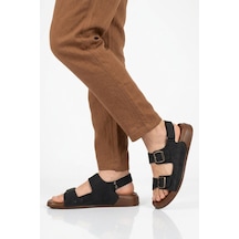 Pierre Cardin Siyah Cırtlı Hafif Erkek Sandalet Pc-7924 M