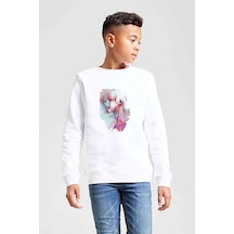 Tshirthane Anime Tokyo Ghoul Anteiku Baskılı Unisex Çocuk Beyaz Sweatshirt (534762707)