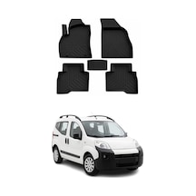 Peugeot Bipper 2008-2026 Uyumlu 4d Havuzlu Paspas Kauçuk Siyah 5 Parça