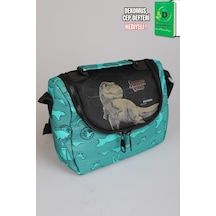 X Dekomus "t-rex Force Collection" Jurassıc World Lisanslı Beslenme Çantası Açık Gri