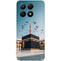 Xiaomi Mi 15t Uyumlu Kabe Umre Ve Kuşlar Baskılı Silikon Kılıf Renkli