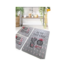 Chilai Home Valentine 3'lü Set Banyo Halısı Djt Taş
