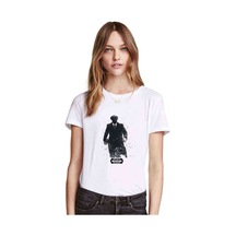 Peaky Blinders Tommy Shelby Black Man Baskılı Beyaz Kadın Tshirt