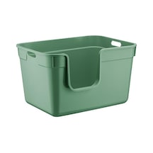 Tanos Yarı Açık Kedi Tuvaleti 54x40x32 - Yeşil