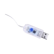 Moveevo Usb Kontrollü 8 Modlu Su Geçirmez Perde Işığı - Parti, Düğün, Yatak Odası Dekorasyonu Beyaz