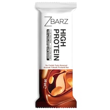 Zbarz Yer Fıstıklı Tuzlu Karamel Aromalı Yüksek Protein Bar 12 x 35 G