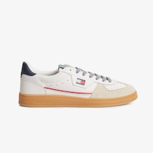 Tommy Hilfiger The Greenwich Edge Leather Erkek Bej Spor Ayakkabı Em0em01731