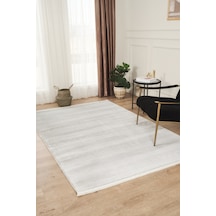 Mariesse Home Jasmine Serisi Bambu Dokulu Modern Sık Dokuma Koridor Kesme Yolluk Dokuma Makine Halısı E505 Krem