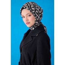 Belli Saf İpek Eşarp 4118d Twill -88 Siyah