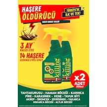 Max Sprey 2 Li Eko Set Böcek İlacı 14 Haşereye Etkili, Karınca 3 Ay Kalıcı 2x500ml