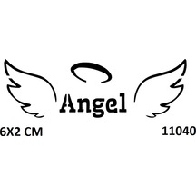 Airbrush Tattoo Angel Melek Kanadı Yapışkanlı Stencil Süsleme Ve Boyama Kalıbı