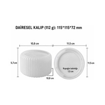 Yuvarlak Silikon Beton Saksı Kalıbı Dekoratif Mumluk Ve Saksı Döküm Kalıbı Beton, Taş Tozu Ve Alçı Uyumlu 1 Adet