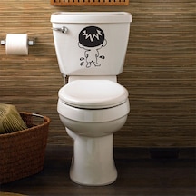 Wc Klozet için Yaramaz Sticker Yapıştırma Model2