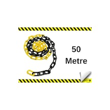 Lorex Plastik Zincir Sarı/siyah Trafik Zinciri. 50 Metre