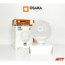 Osaka Led Bulb 15W 3000K Gün Işığı 1350Lm E27 G95 Ampul Ledp015