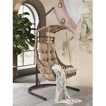 Capri Swing Alaçatı Tekli Rattan Bahçe Salıncağı Balkon Salıncağı 001 Capri Swing Alaçatı Tekli Rattan Bahçe Salıncağı Balkon Salıncağı 001