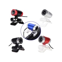 Springsun Usb 2.0 0,3 Milyon Piksel Hd Kamera Web Kamerası Mikrofonlu Klipsli 360 Derece Skype Dizüstü Masaüstü Bilgisayar Pc A