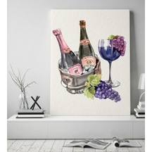 Bk Gift Şarap Tasarımlı Kanvas Tablo 50X70Cm-7