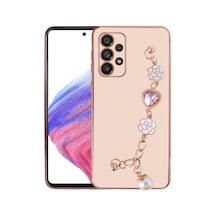 Zore Galaxy A13 4g Kılıf El Tutamaçlı Kamera Korumalı Nvth Taka Silikon Kapak - Pembe