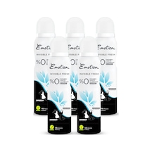 Emotion Invisible Fresh Black&White Kadın Sprey Deodorant 150 ML x 5