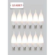 Kes206 Led Li Buji Kıvrık Ampul 5w 6500k E14 12 Li Paket
