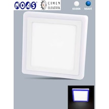 Noas Yl15 1800 R Sıva Üstü Kare 18+6w Fonksiyonlu Led Spot 6500k Beyaz+mavi