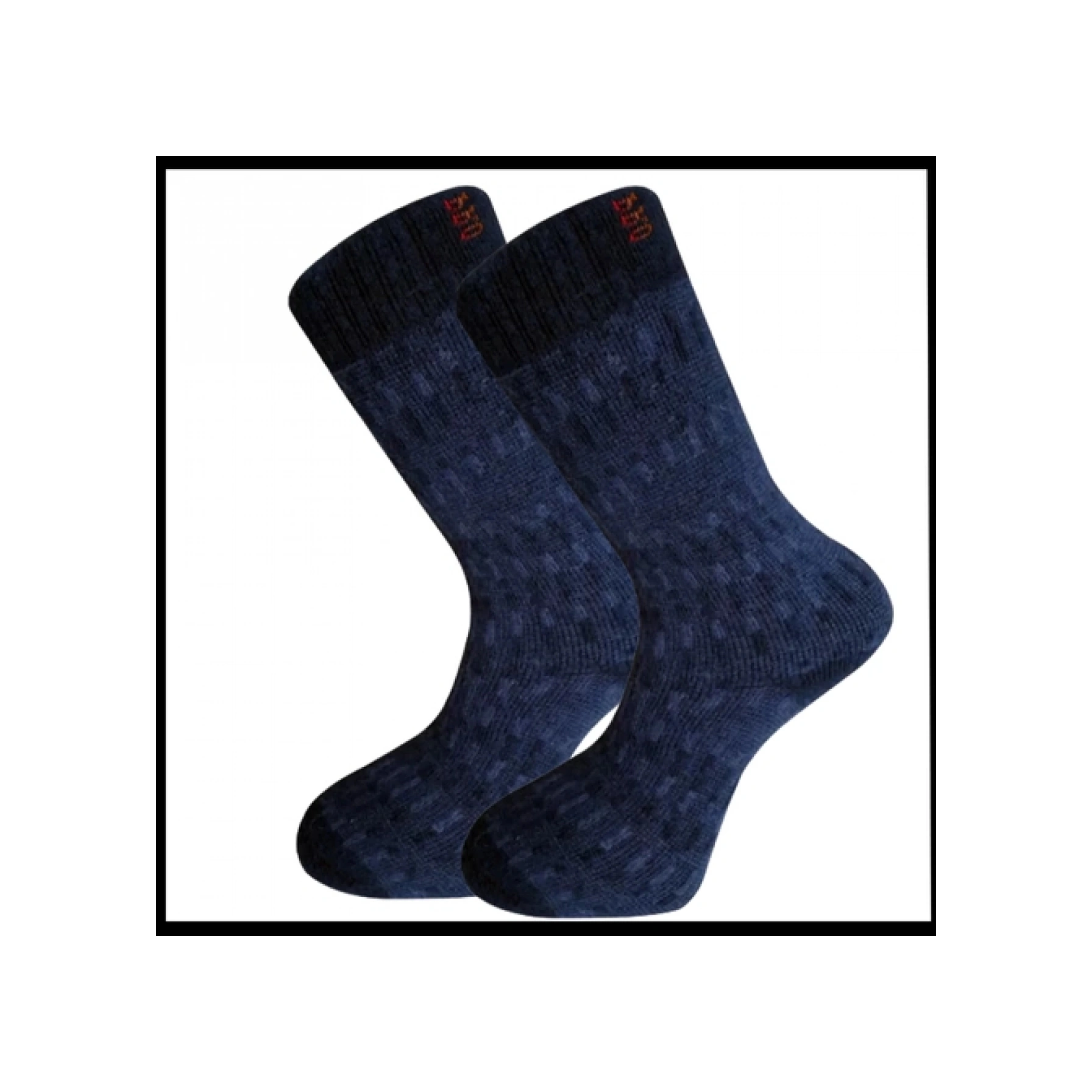 Uyguna-yakala Erkek Çorabı Lacivert Kuzu Yünü Havlu -rap.397 Çok Renkli