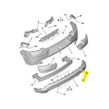 Citroen C4 Arka Tampon Çeki Kapak 2014-2017 9801688280 1.2 Vtı, 1.6 Hdı