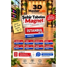 Şehir Tabelası Magnet Magnet Buzdolabı Süsü