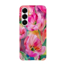 Samsung Galaxy A54 Uyumlu Baskılı Şeffaf Telefon Kılıfı Koleksiyon: Pastelbloom Soft Series 10