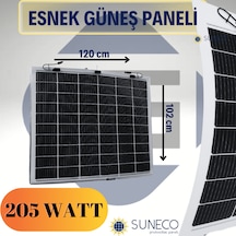 205 Watt Yarı Esnek Güneş Paneli Half Cut Monokristal Solar Güneş