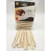 Ayrex Ans Sütlü Beyaz Burgu Çubuk Kemik Küçük Irklar İçin 100'lü 10 Cm Köpek Çiğneme Kemiği