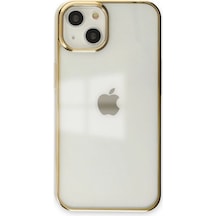 Apple İphone 14 Plus Kılıf Element Silikon - Gold Çok Renkli