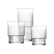 Lav Helen Cam Bardak Seti 18li 6 Meşrubat Bardağı 400 Ml, 6 Meşrubat Bardağı 325 Ml, 6 Su Bardağı Lv-helens4 Renkli