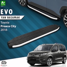 S-dizayn Toyota Proace City Kısa Şase Evo Aluminyum Yan Basamak 203 Cm 2018 Üzeri A+ Kalite