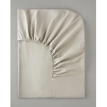 English Home Novella Premium Soft Cotton Tek Kişilik Plus Lastikli Çarşaf 120x200 Cm Krem Krem