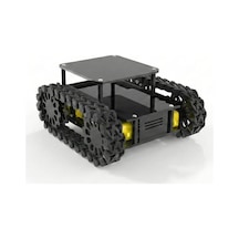 Arduino Uyumlu 4wd Araba Black Mamba Robot Platform Seti - Palet Tekerlekli Tank Şasesi - Arazi Robot Kiti 7/8 Yaş