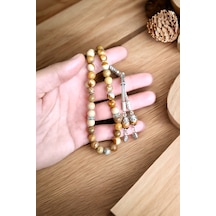 Odun Jasper 33'lük 8 Mm Doğal Taş Tesbih Odun Jasper Odun Jasper