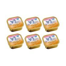 Plaisir Tavuklu ve Sütlü Pate Konserve Yavru Kedi Maması 6 x 100 G