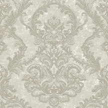 Adawall Ancient Petal Design Wallpaper Zengin Damask Desen Rococo 1303-1/15 Bej 1.06x15.6m - 16.5m²