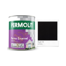 Permolit Enamel Sentetik Yağlı Boya Siyah 0.75 Lt. 0.75 L