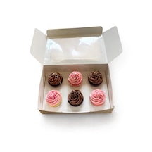 6 Gözlü Cupcake Kutu 5adet