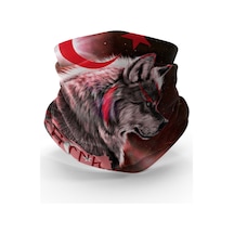 Bebo Store Extreme Outdoor Spor , Motorcu Ve Bisiklet Kullananlara Özel Desenli Buff Boyunluk Bandana Balaklava Kurt-214 Çok Renkli