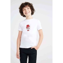 Tshirthane Kırmızı Şapka Illüstrasyon Giyen Köpek Fransız Baskılı Unisex Ço
