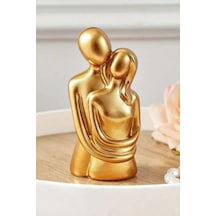 Bernami Vazo Pinterest 10.7 Cm Gold Renk Sonsuz Aşk Sarılan Sevgili Biblosu 1 Adet Hediyelik Heykel Biblo Dekoratif Obje Diğer