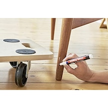 Edding 8900 Mobilya Kalemi - Saf Beyaz - Yuvarlak Uç 1,5-2 Mm - Mobilya Çiziklerini, Sıyrıkları, Kaplamalardaki Lekeleri Çıkarmak Ve Rötuşlamak İçin Abanoz - Beyaz