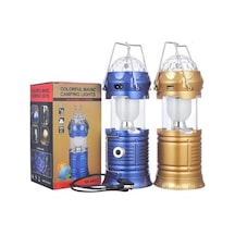Powermaster Sx-6805 Renkli Şarjlı Kamp Lambası Altın - Mavi