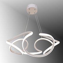 Tt307-40-by Tt Aydınlatma Helezon Sarı Işık Matbeyaz Led Avize Beyaz