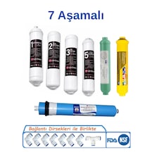 Lg Chem 7 Aşamalı Kapalı Kasa Su Arıtma Cihazı Filtre Seti Inline Filtre Ro Membran Mineral Filtre Post Karbon Tam Set 7 Filtreli 12 Aşama