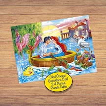 Sandalda Deniz Kızı Ve Prens 24 Parça Puzzle Yapboz Tablo-ittl